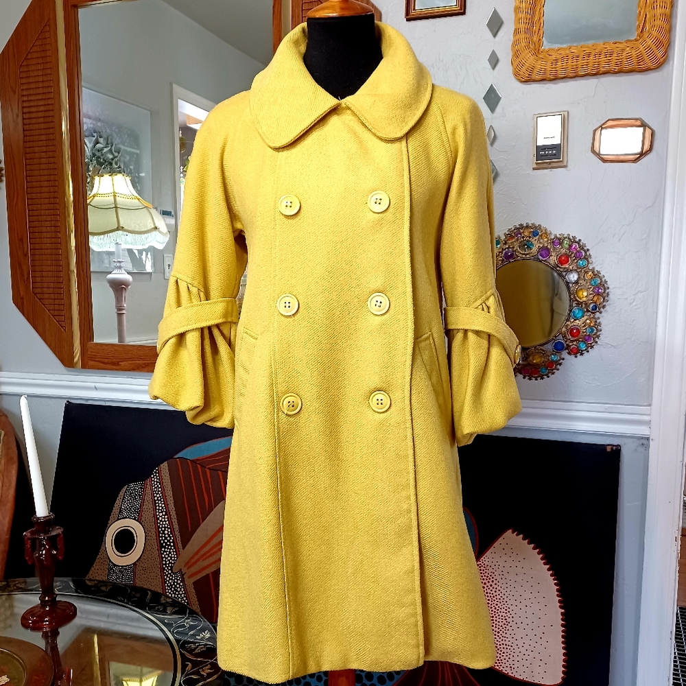 VTG Style Anthropologie Mustard Seed Yellow Jacket